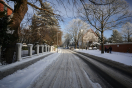 Ostfeldstraße im Schnee
